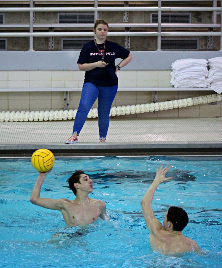 Ms. Kara Bosman has been coaching boys water polo at LHS for three years. She often faced discrimination towards the beginning of her coaching career by officials, who would mistake her male assistant coach as being the head coach instead.