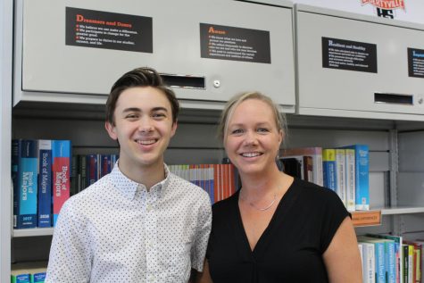 Tony Cardinale is a senior and his mom, Mrs. Cardinale, works at the College Resource Center at LHS.