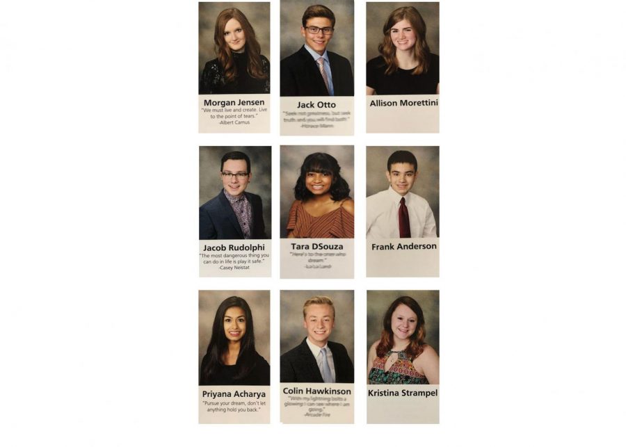 Due to the controversy caused by previous inappropriate yearbook quotes, Dr. Koulentes and the yearbook staff have made the decision to no longer include senior quotes.