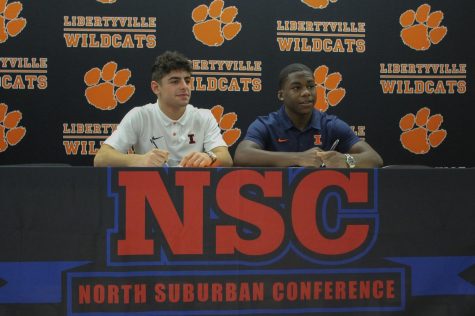 Daniel Pucino and Elan Heard both sign commitments to the University of Illinois at Urbana-Champaign for wrestling. 