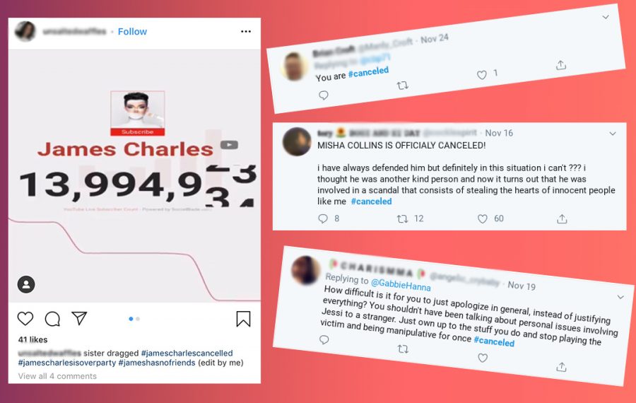 People shared their opinions on “canceled” celebrities like James Charles, Gabbie Hanna and Misha Collins through different social media networks. Staff members believe that Cancel Culture allows people to openly voice their opinions on the situation.