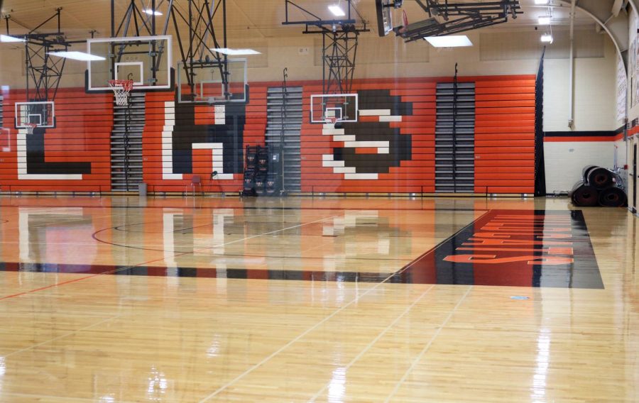 The main gym was closed for a second time after an inspection held on Friday, Nov. 15, where lead paint was found in specks falling from the ceiling. The closing of the gym affected many if the winter sports practices and events.