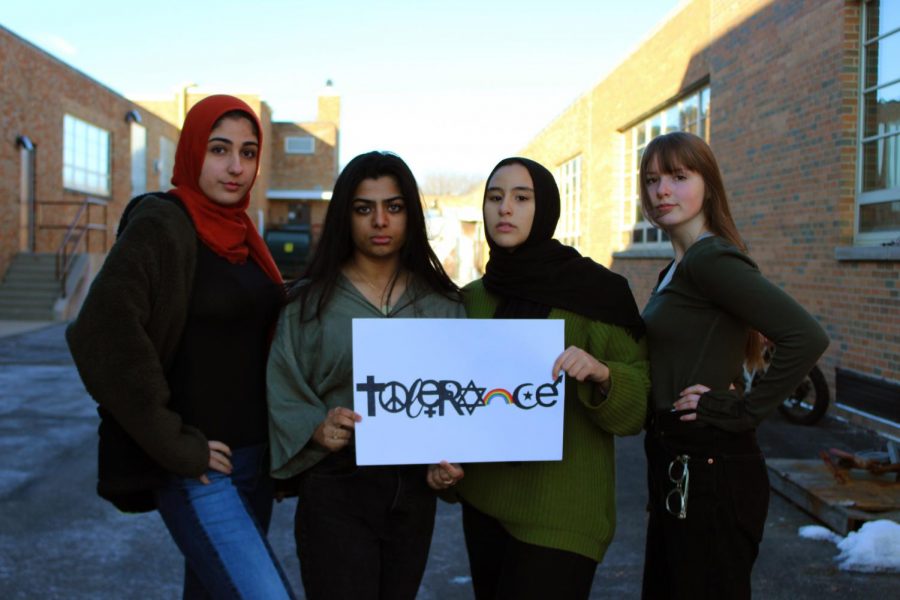 Amal Hasan, Zaina Kagzi, Sarah Belabbes, and Emma Bleck spoke in front of the school board recently to bring their attention to the issue of Eid not being a recognized religious holiday in District 128. They continue to fight for this issue, raising awareness and progressing their movement, by working with the school board’s calendar committee.