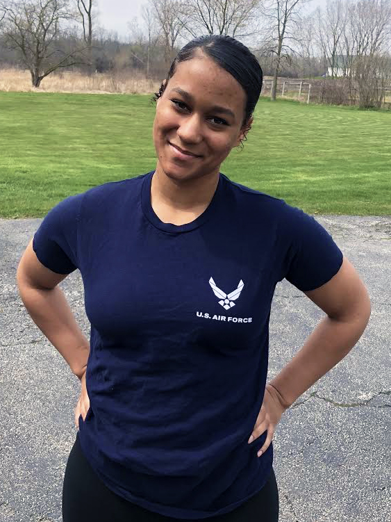 Photo courtesy of Keyda Feltner. Senior Keyda Feltner plans to travel the world and hopes to achieve her full potential as a member of the United States Air Force.