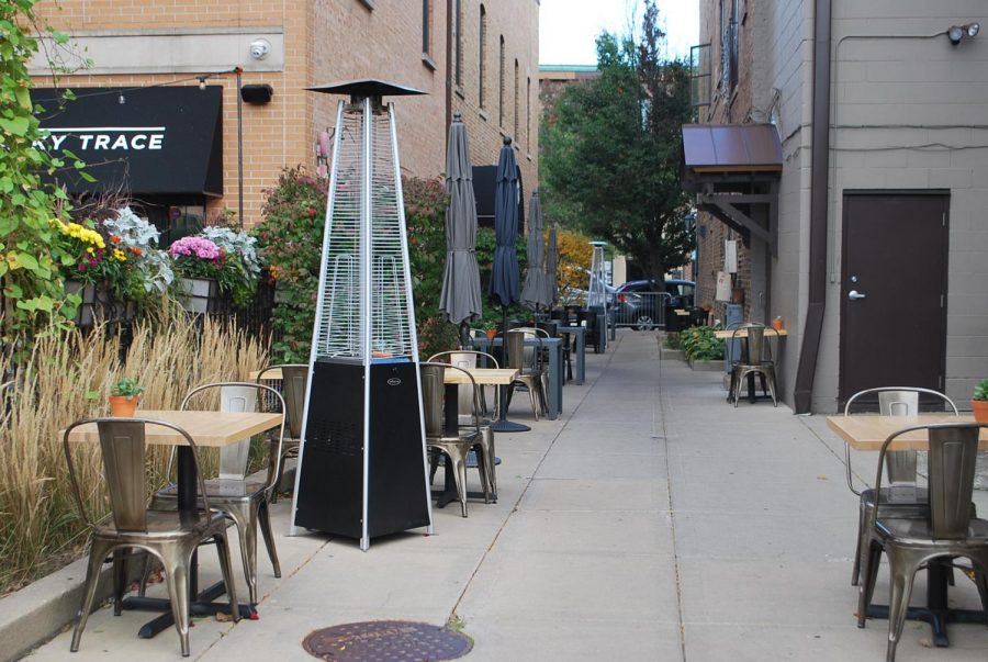 Milwalky Trace expanded their patio seating to encompass the nearby alleyway. Restaurants like O’Tooles and The Liberty have also used outdoor areas and patios to create new outdoor seating.