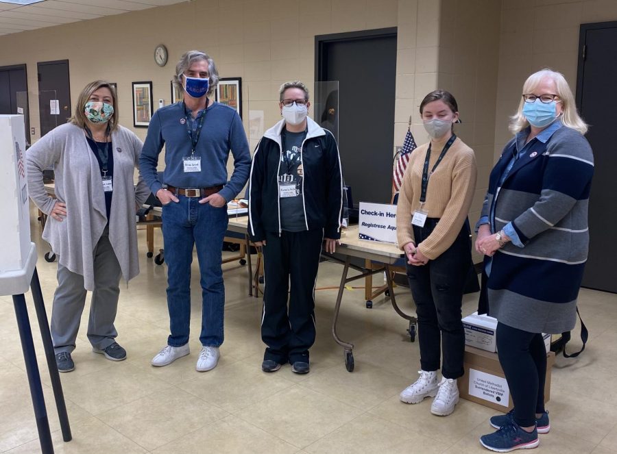 Before the polls opened, all of the check-in judges got together for a group photo; I am second from the right. It was everyone’s first time being an election judge.