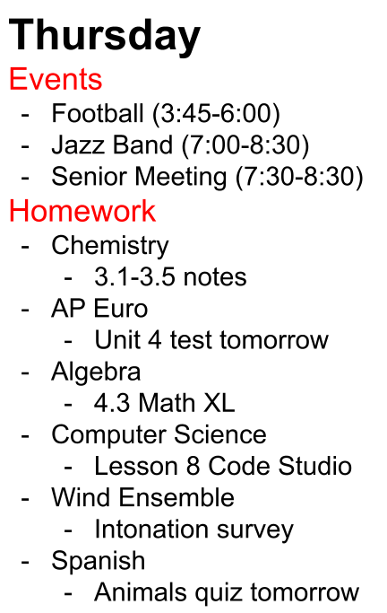 Students can be assigned hours and hours of homework every night on top of their already busy schedule, leading to late nights and unneeded stress.