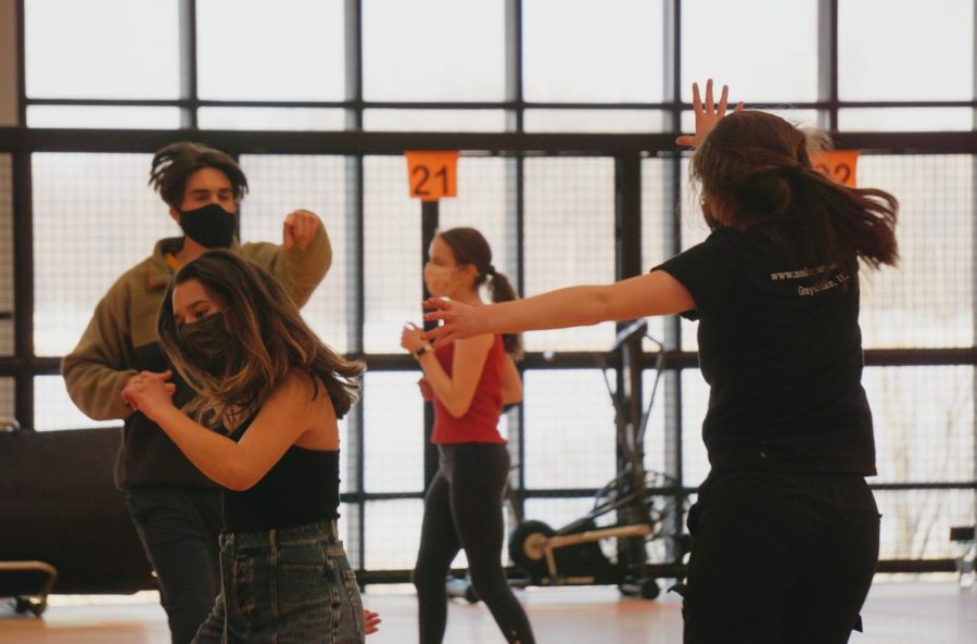 The choreography for “I’m a believer” is fast-paced with lots of energy. The performers exhibited high energy during the rehearsal of the dance.