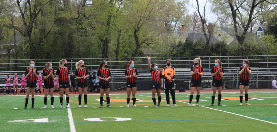 The Wildcats are introduced before the game starts. 