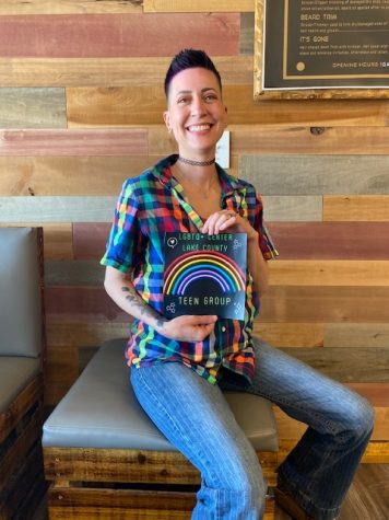 Nikki Michele is the executive director of the LGBTQ+ Center of Lake County. Currently, their meetings are all virtual, but their future plans include opening a physical space in Waukegan.