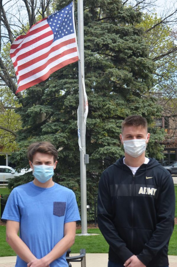 Ryan Allen (left) and James Steinhaus are attending college with ROTC scholarships. Allen will be going to the University of Illinois at Chicago through the Naval ROTC program. Steinhaus will be attending the University of Illinois through the ROTC program.