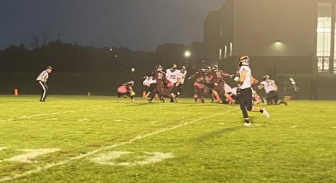 harlie True (28) plows his way into the endzone for a touchdown.