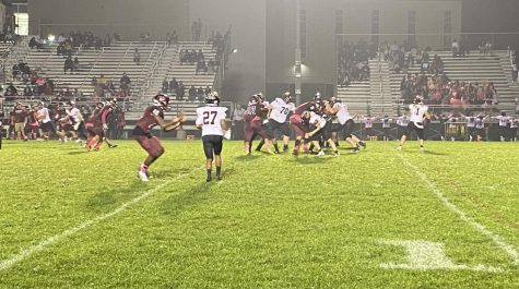 Lucas Bruckner (72), Tyler Patterson (70), and the "Mules" give Dickson a clean pocket.