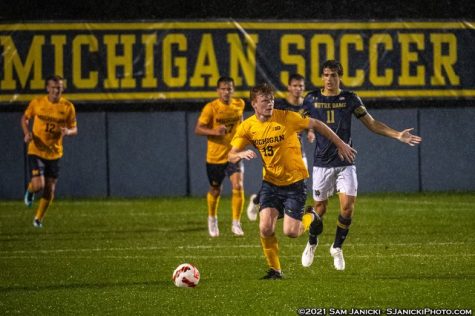 Evan Rasmussen, soccer player, who graduated from LHS in 2019, now plays for University of Michigan. During Rasmussen’s junior season, he started 13 games and scored his first career goal against Notre Dame.