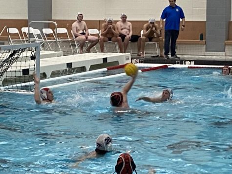 Kosta Wilcox fires one of his six goals past the goalie after an assist from Hunter Maheu. Kosta Wilcox fires one of his six goals past the goalie after an assist from Hunter Maheu.