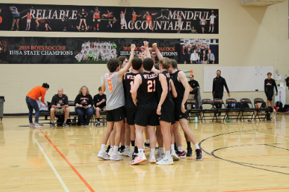 Libertyville Wildcats prepare to take on Maine South High School.
