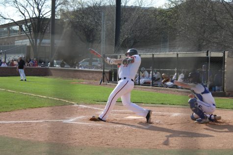 Benjamin Hutchings makes a tight swing advancing Cole Collins to 2nd base.