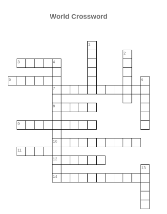 This is a crossword puzzle about different cities and countries cultures and what they are known for. 