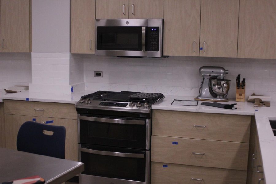 The new kitchens give a clean and simple update to the old kitchens with new double ovens, stove and microwave ready for students to use. 
