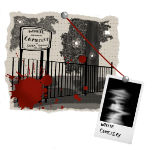 Despite its close proximity to the aforementioned Cuba Road, White Cemetery has done just fine making a name for itself as a historic site and a haunted place frequented by local youths.