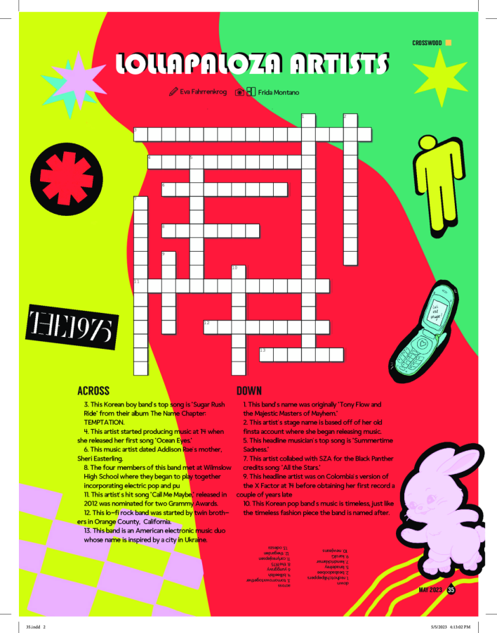 Lollapalooza crossword