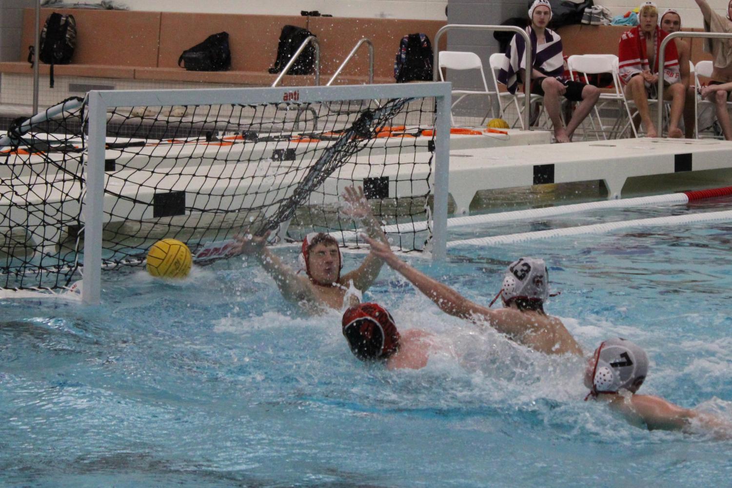 Senior Eric Sparks (4) scores the second goal for the Wildcats during the second quarter. Sparks, a captain for the team, also scored another goal during the third quarter. 