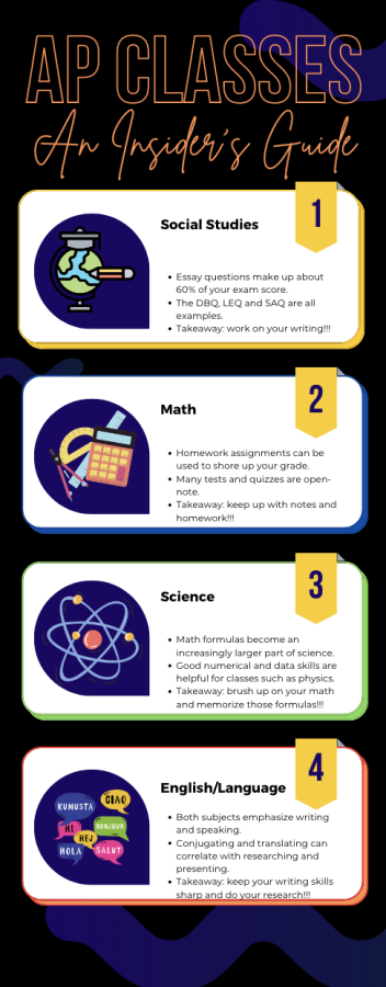 While there are many different and challenging advanced placement (AP) classes at LHS, there are also several simple tips and tricks to get you through them, to earn you that coveted exam score and final grade.