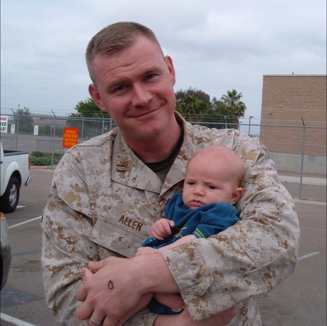 Newborn Jameson Allen, Molly’s brother is cradled by his father, Marine Corps Commanding Officer, Ryan Allen. Molly and her siblings have moved over eight times. She says “…If I weren’t a military kid, I would’ve missed out on so many life changing experiences…The struggles are immense, but so are the life lessons.”