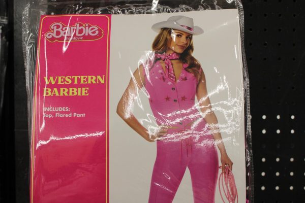Western Barbie costumes fill the Spirit Halloween Store due to the growth in popularity after the release of the Barbie movie in July. There are multiple different Barbie outfits, including Barbie in a box. They also offer a hot pink Barbie jumpsuit and a colorful skating Barbie costume. 