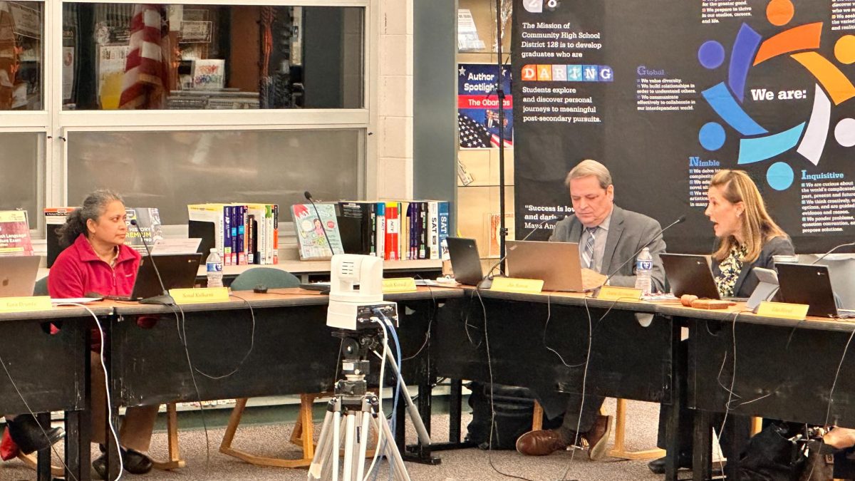 Superintendent Denise Herrmann answers a question posed by board member Ms. Sonal Kulkarni regarding the proposed operational calendar. Ms. Kulkarni voted against the calendar along with Ms. Cara Benjamin. The final vote was 4-2 in favor of the operational calendar.