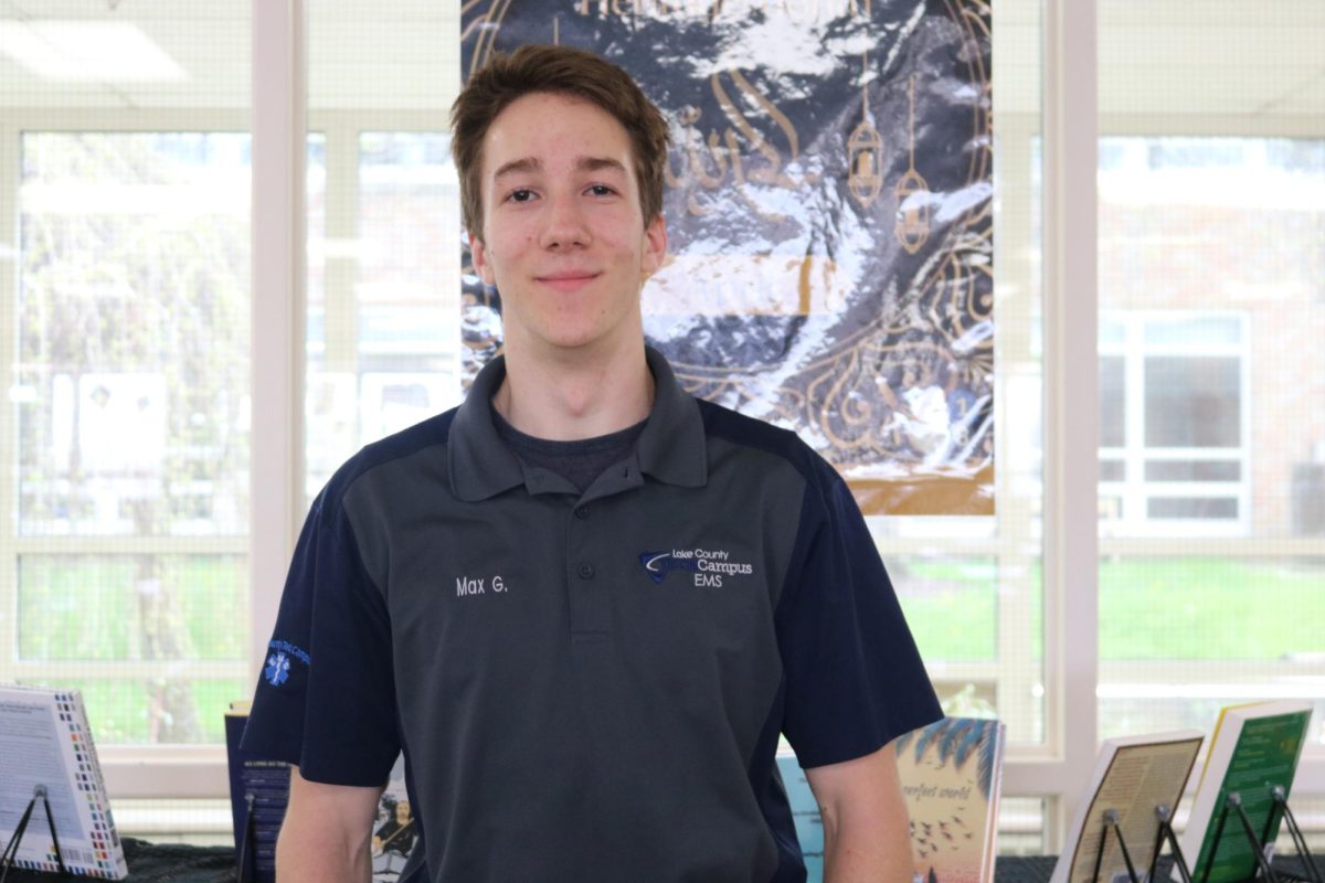 Senior Max Glusic, planning on attending Paramedic School at Advocate Condell Hospital or Lake Forest Hospital. When asked about why he decided to apply to become a paramedic, Glusic said, “Honestly, just being able to help people out, that's the big thing that drives me to be a first responder”.