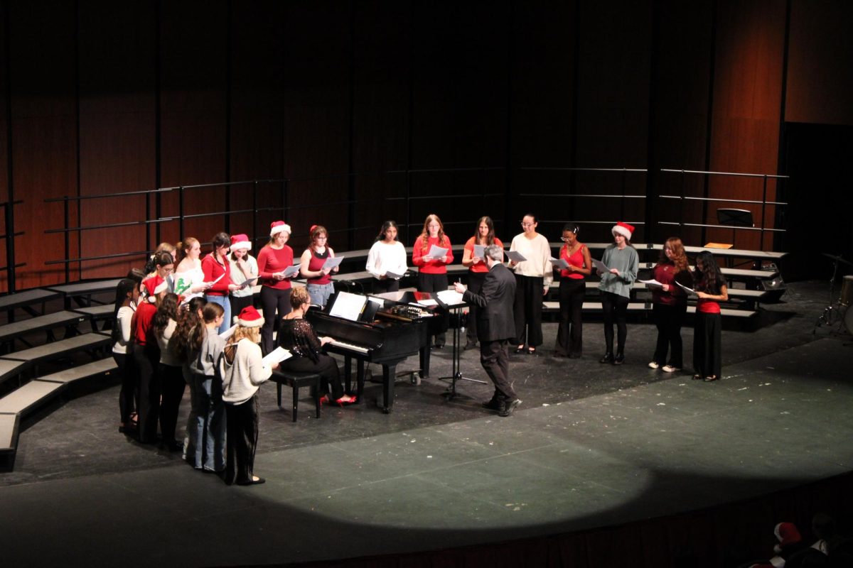 The Master Singers, the final and largest extracurricular choir to perform, brings together voices low and high to perform "White Winter Hymnal" by Pentonix, which is a cover of the 2008 song by the Fleet Foxes