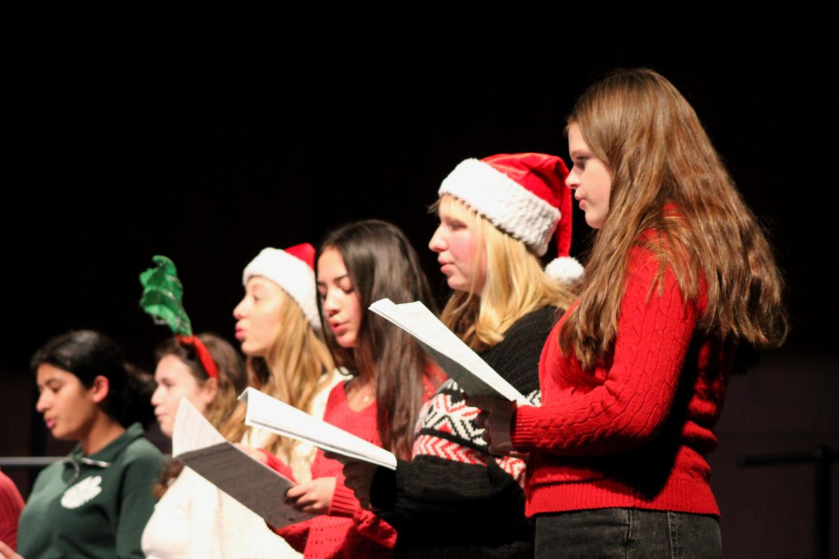 The Acabellas sing "Like It's Christmas" by the Jonas Brothers. “I love making new friends in choir," sophomore Marla Martin, an Acabella member said. "The whole experience is really fun, and Dr. Brown is such a fun teacher.”