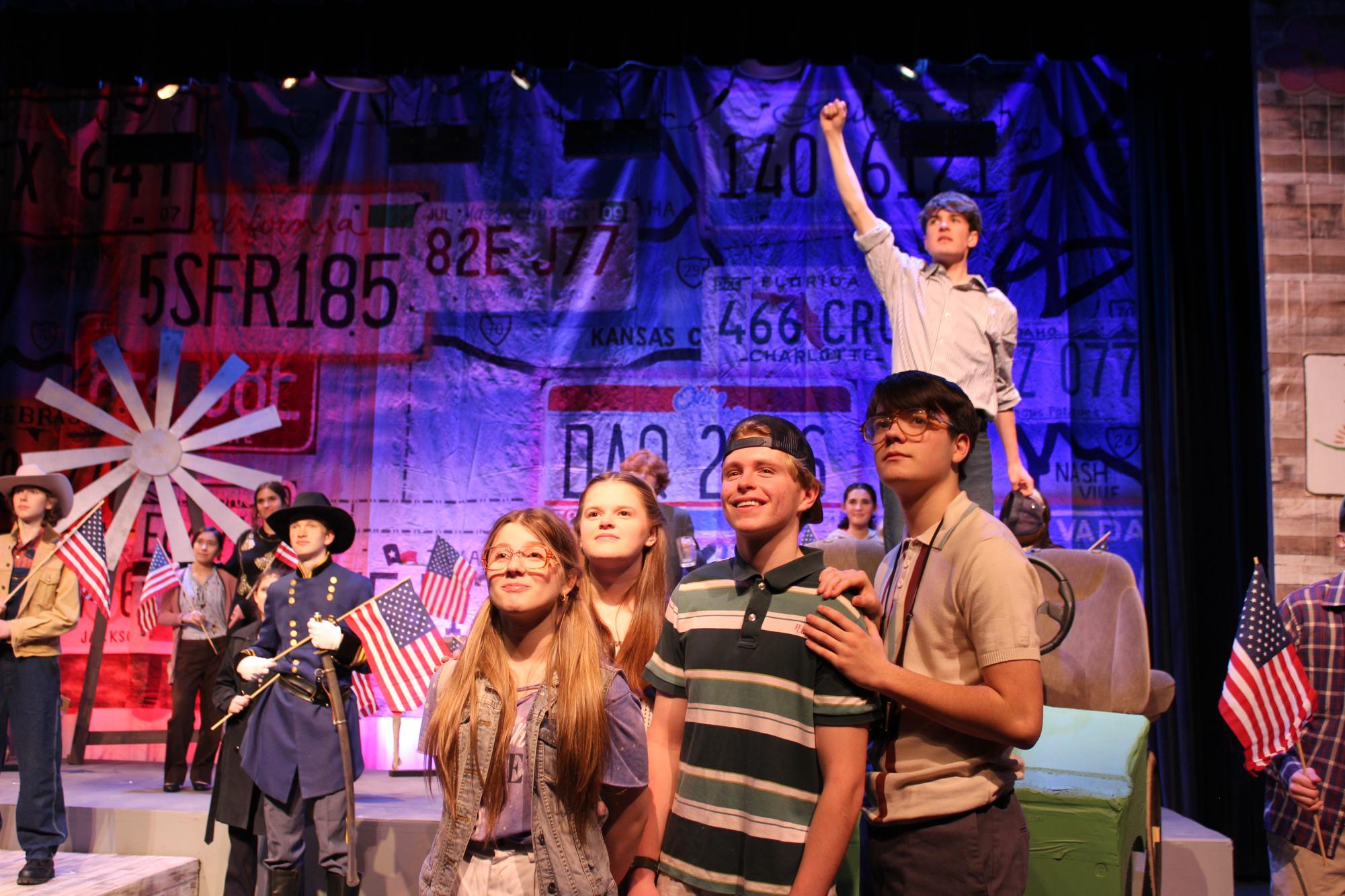 At the end of the first act, the narrator of the story, the older version of Don, played by sophomore Charlie Wells, declares that his younger self, played by sophomore Nate Wagner, thought their trip to Hannibal, Missouri, would be “the best trip ever!”