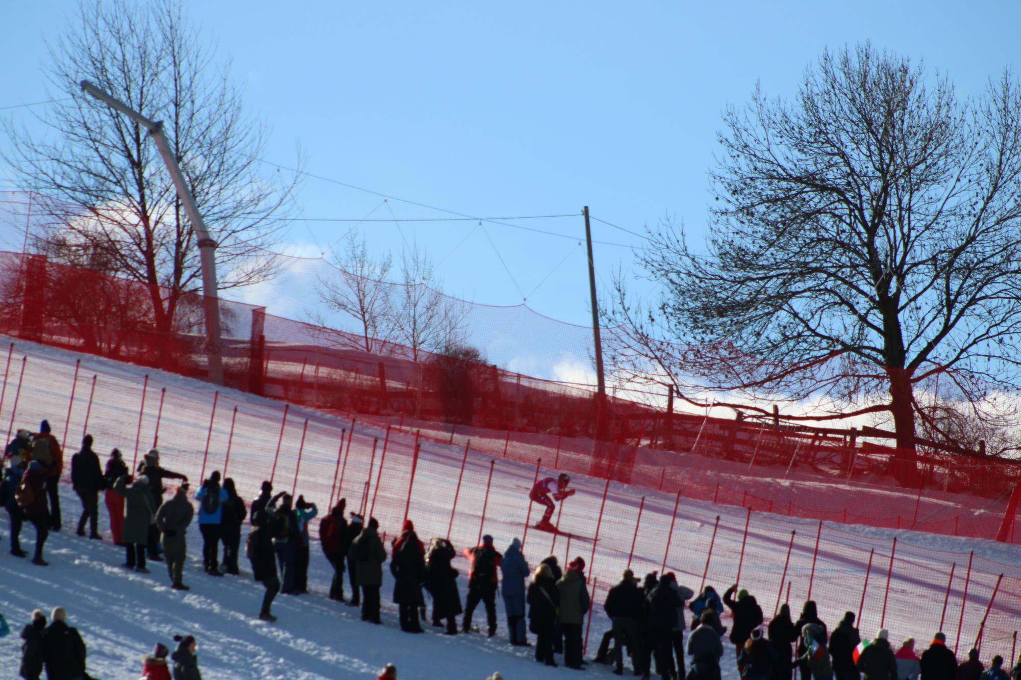American skier Kyle Negomir competing in the 2026 Winter Olympics on Monday, February 9, in Bormio, Italy, one of the 25 venues featured in this year’s games.