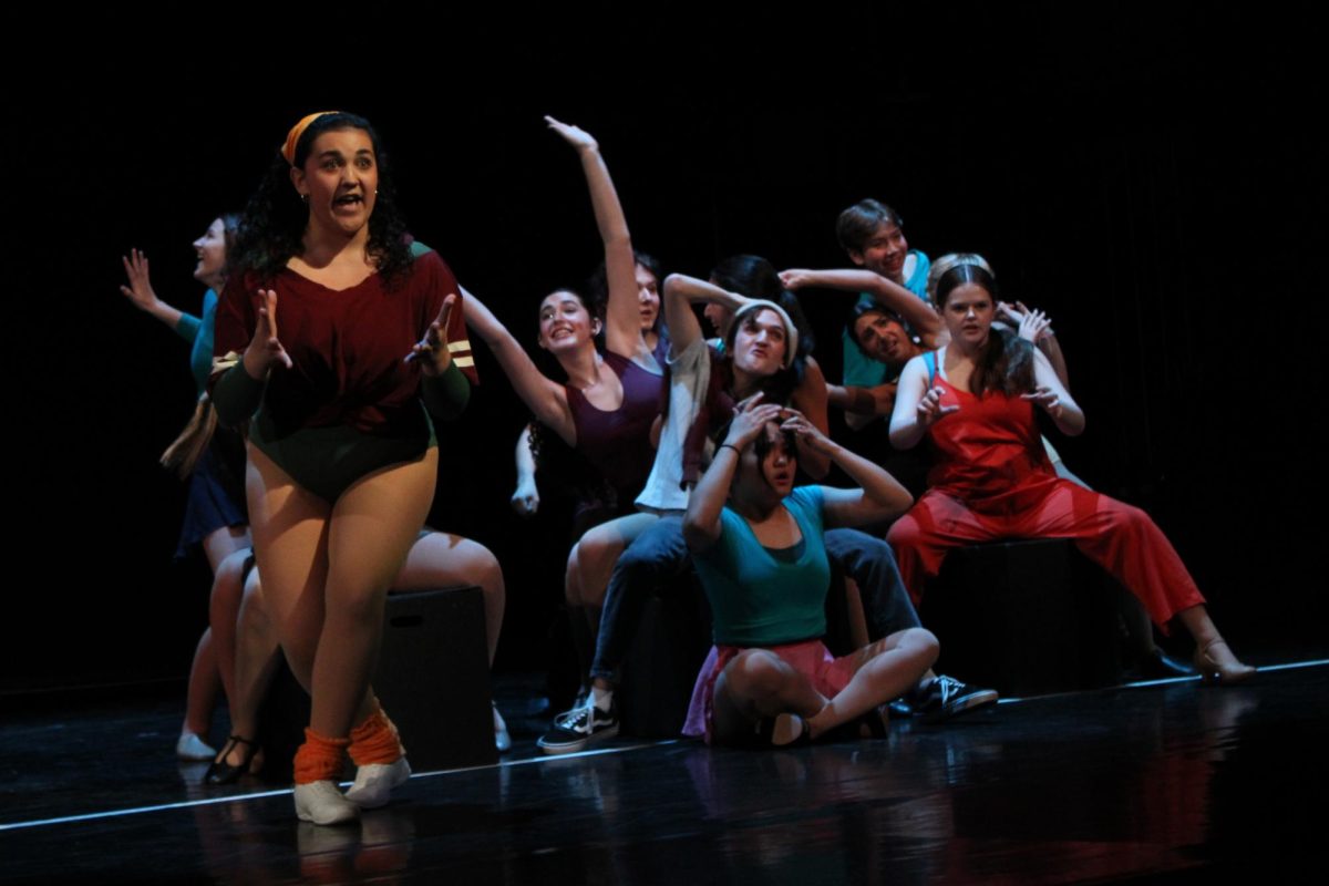Diana, played by senior Eva Thomas, sings about her experience in a performing arts high school. During the song, the audience learns that she never felt connected to improv since she often felt nothing.
