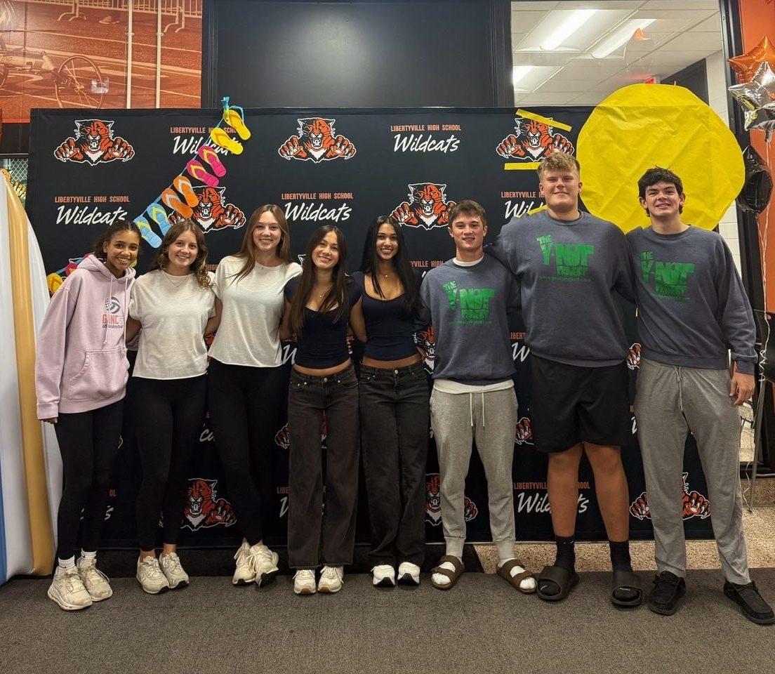 The STUCO Executive Board celebrates the 2026 Homecoming week by participating in Twin Day. (Photo courtesy: Meg Trob)